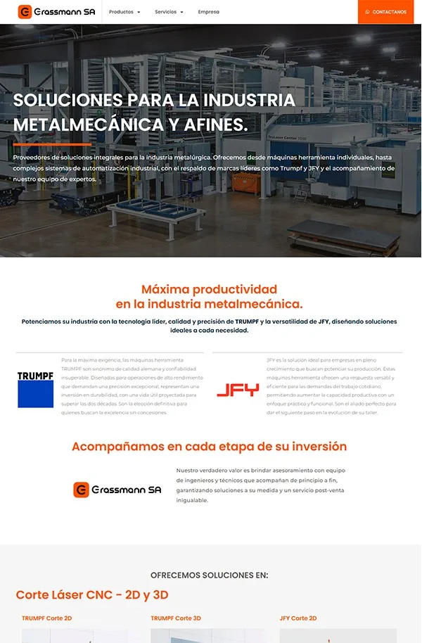 Grassmann - Soluciones para la industria metalmecánica y afines.
