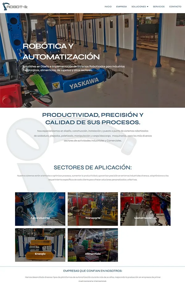 Robot-IK - Servicios de instalación y automatización robótica para la industria.